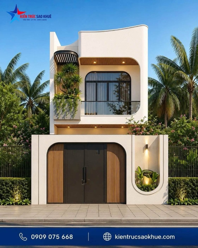 thiết kế nhà phố 2 tầng TP.HCM