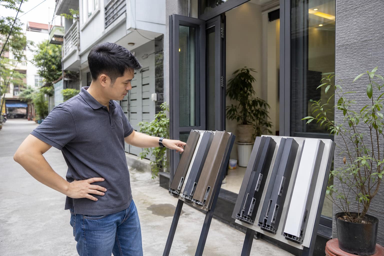 cách chọn cửa nhôm kính cho nhà phố